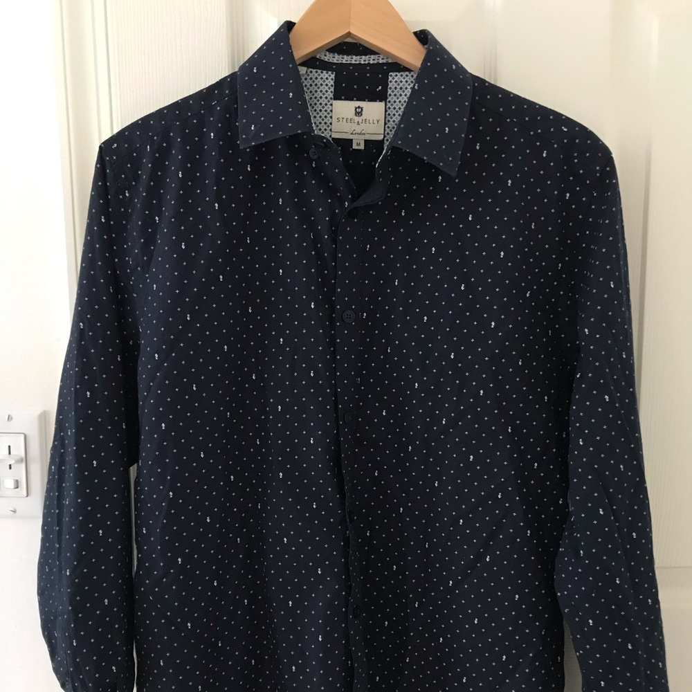 Navy Blue Button Down